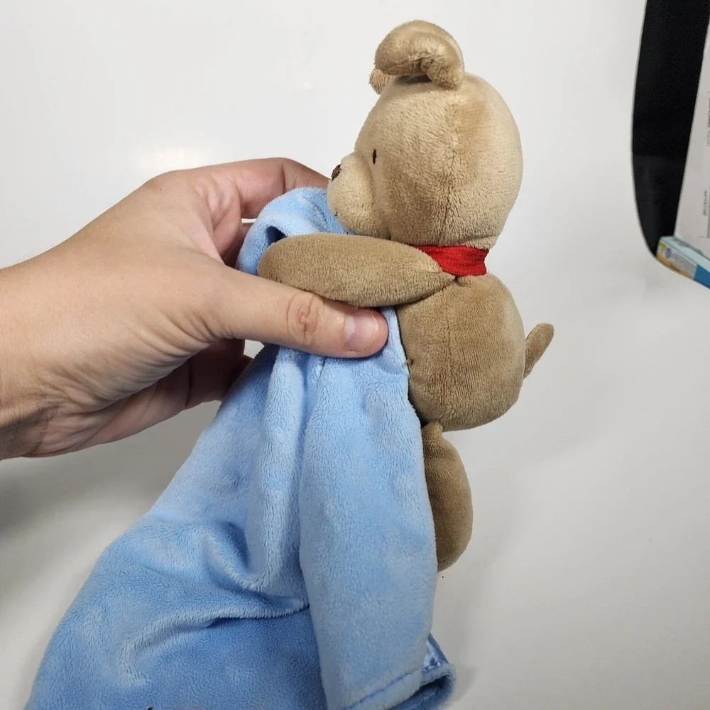 CHILD OF‎ MINE CARTERS Lovey Security Dog Blue Blanket I Love Mommy Rattle Satin